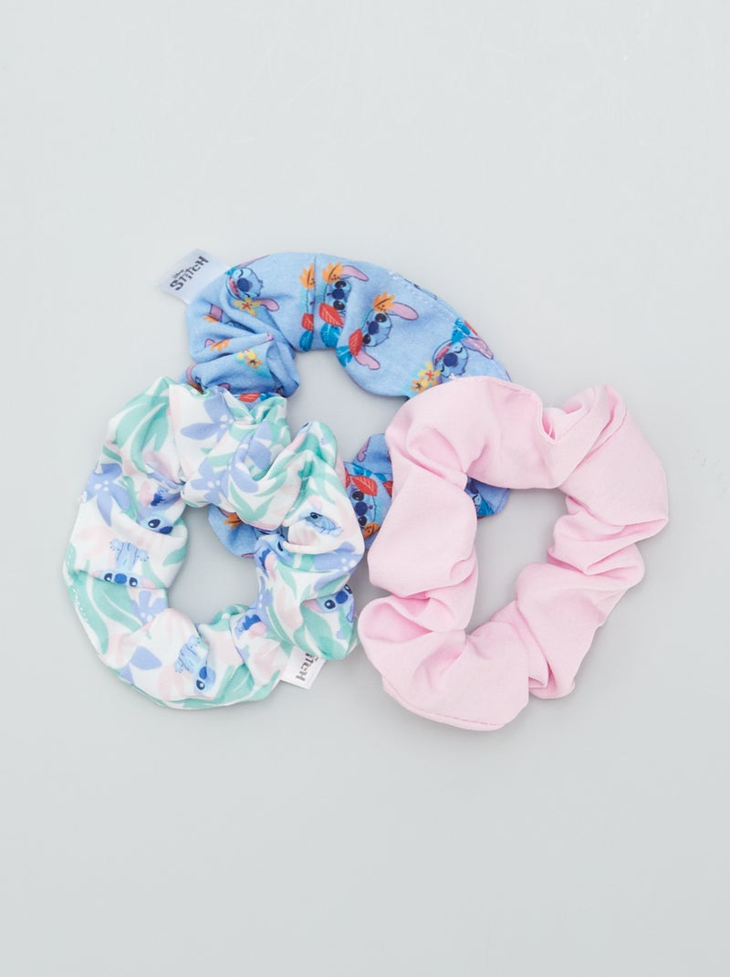 Lot de 3 chouchous 'Stitch' Bleu/rose - Kiabi