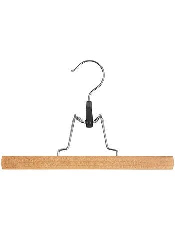 Lot de 3 cintres à pinces en bois hang' clip