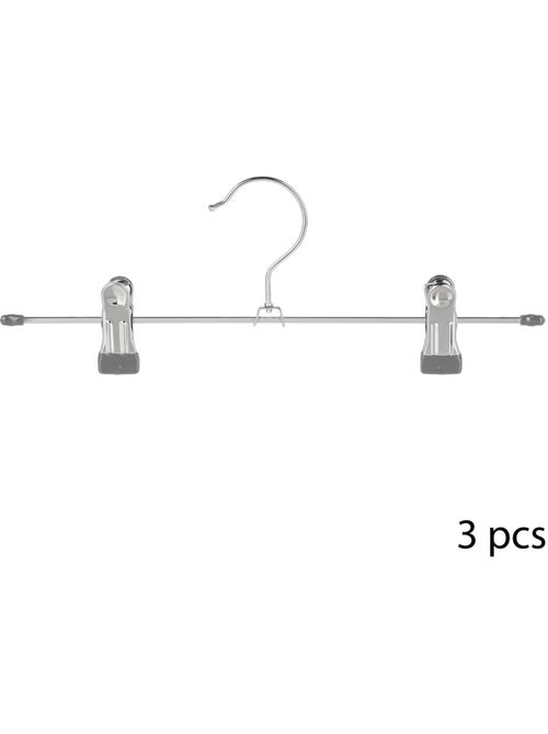 Lot de 3 cintres à pinces en métal hang' clip - Kiabi Lot de 3 cintres à pinces en métal hang' clip - Kiabi