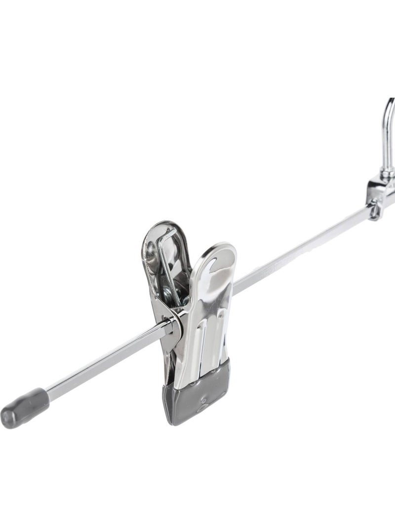 Lot de 3 cintres à pinces en métal hang' clip Argent - Kiabi