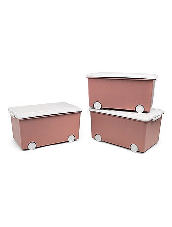 Lot de 3 coffres de rangement PLAYBOX - MEDIUM