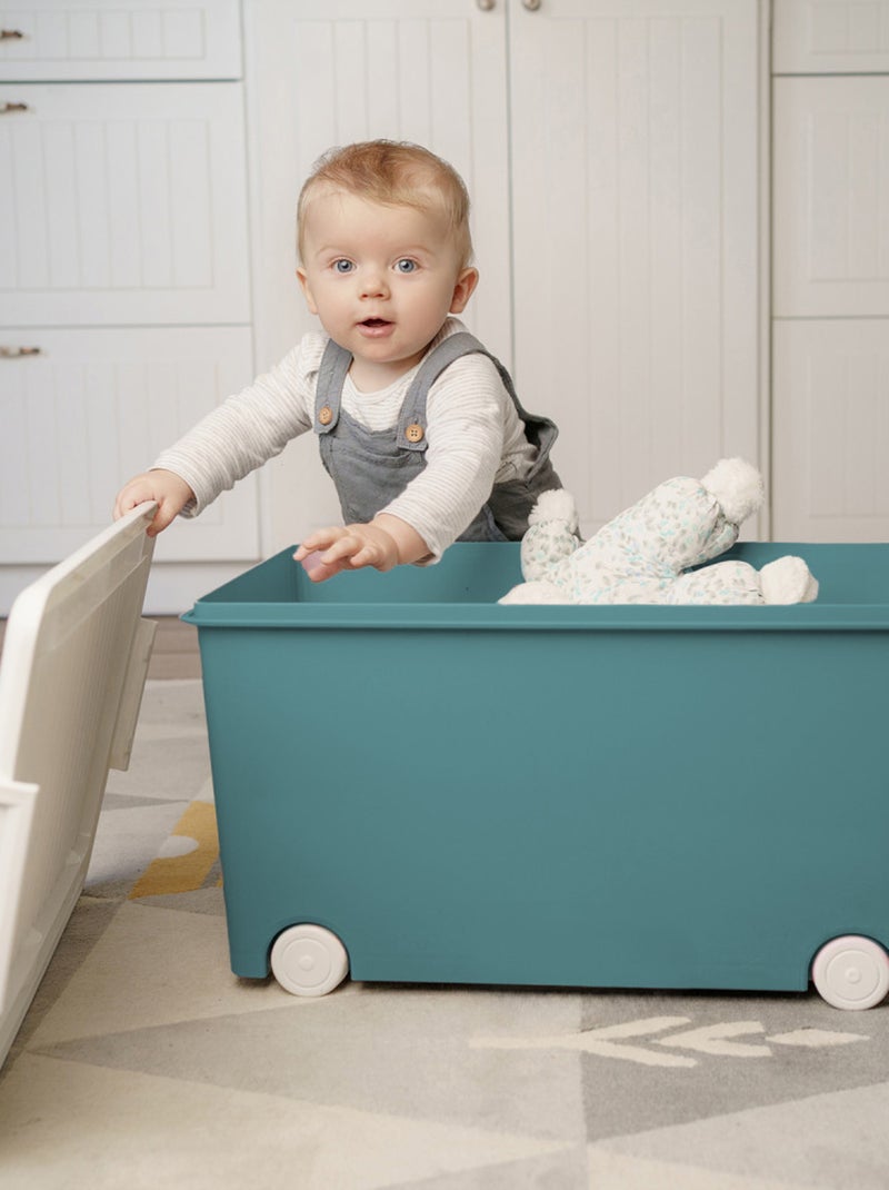 Lot de 3 coffres de rangement PLAYBOX - MEDIUM Turquoise - Kiabi