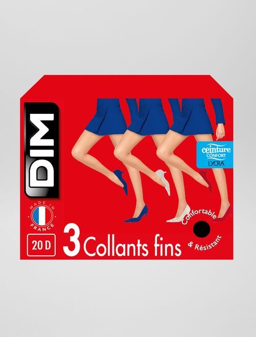 Collants Diam's Ventre plat 'DIM' 70D - noir - Kiabi - 14.00€
