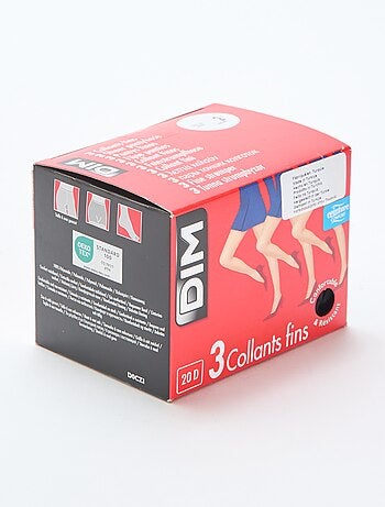 Lot de 3 collants fins 'DIM' 20D