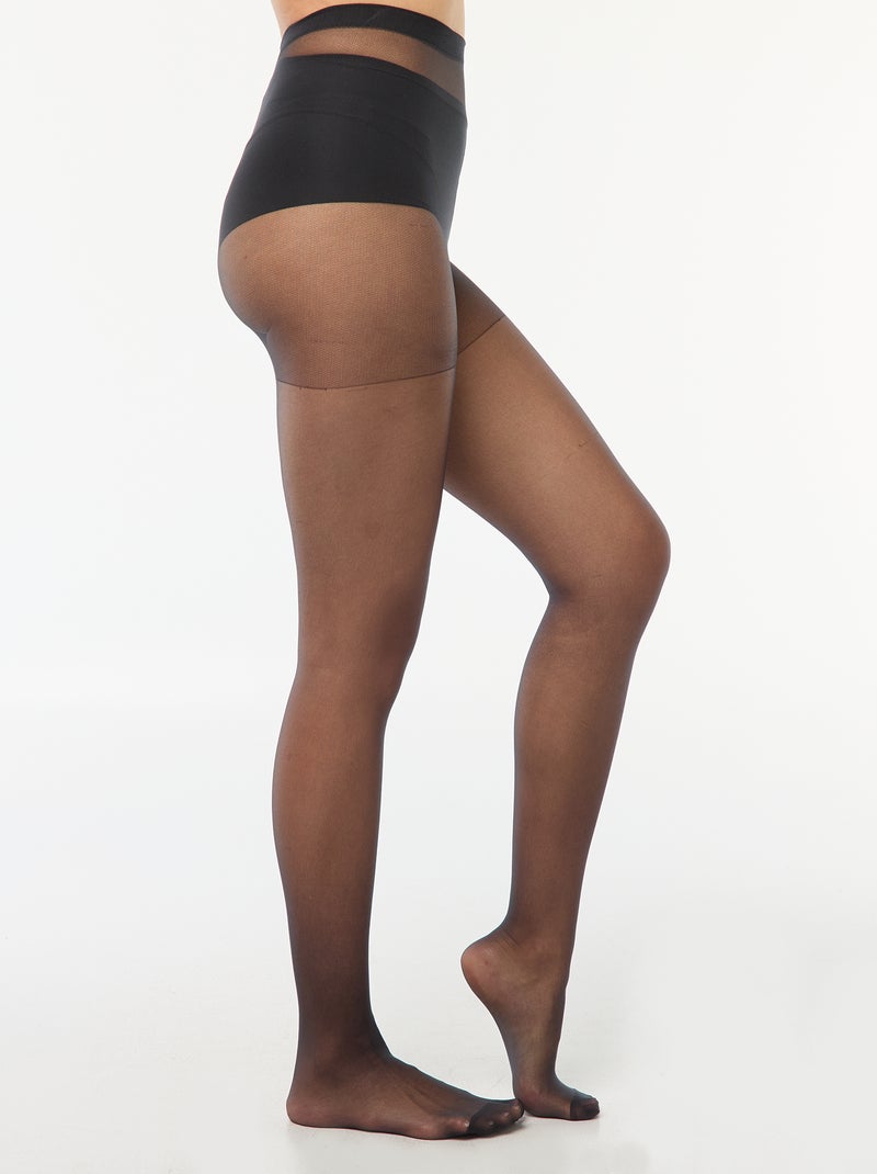 Lot de 3 collants fins 'DIM' 20D Noir - Kiabi