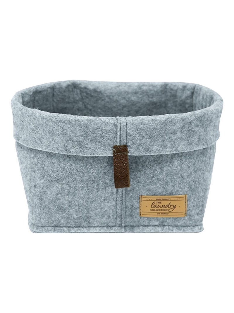 Lot de 3 Corbeilles feutre Feli - Gris Gris - Kiabi