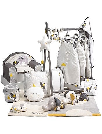 Lot de 3 Corbeilles gigogne en tissu en coton - SAUTHON