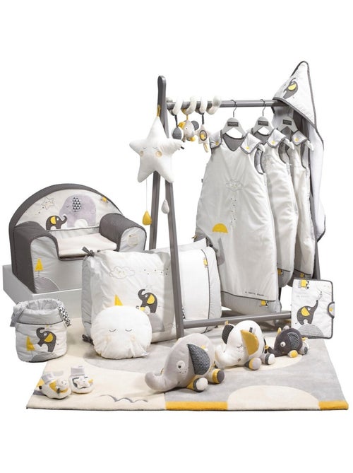 Lot de 3 Corbeilles gigogne en tissu en coton - SAUTHON - Kiabi