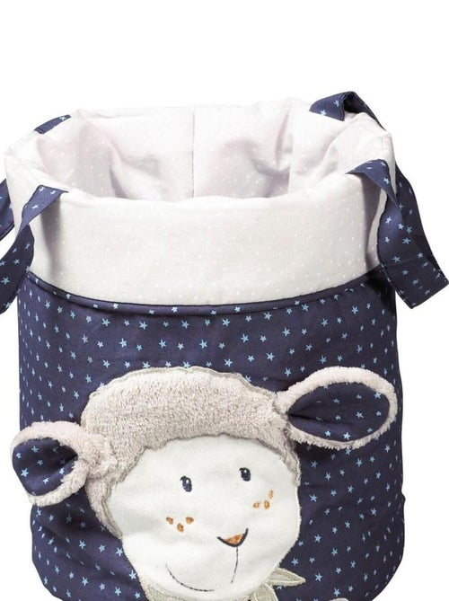 Lot de 3 Corbeilles gigogne en tissu en coton Bleu - SAUTHON - Kiabi