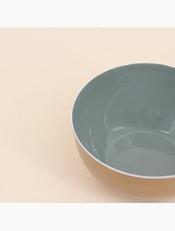 Lot de 3 coupelles en métal doré, vert