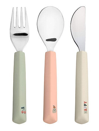 Lot de 3 Couverts Happy Fruits, Cerise