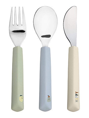 Lot de 3 Couverts Happy Fruits, Citron