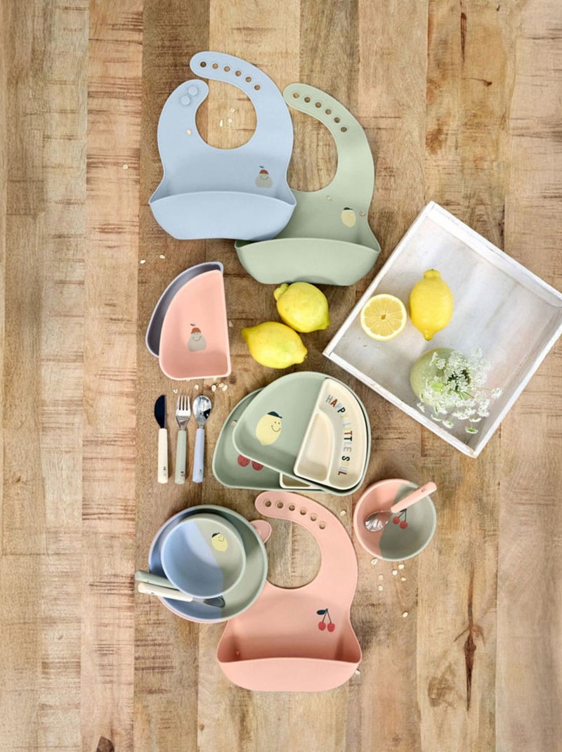 Lot de 3 Couverts Happy Fruits, Citron Multicolore - Kiabi