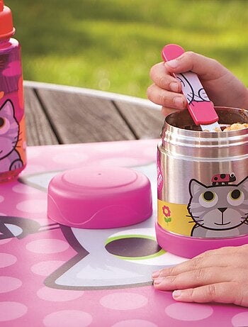 Lot de 3 Couverts inox puzzle avec étui Bluebell
