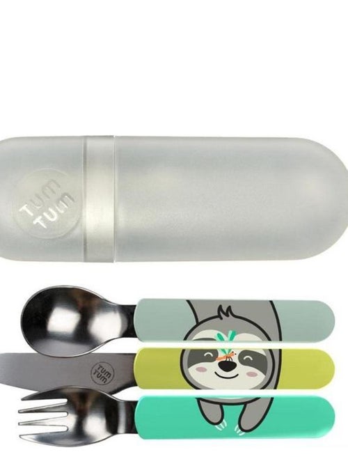 Lot de 3 Couverts inox puzzle avec étui Stanley - Kiabi