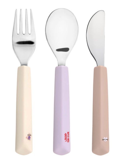 Lot de 3 Couverts Tiny Team, Cat - Kiabi