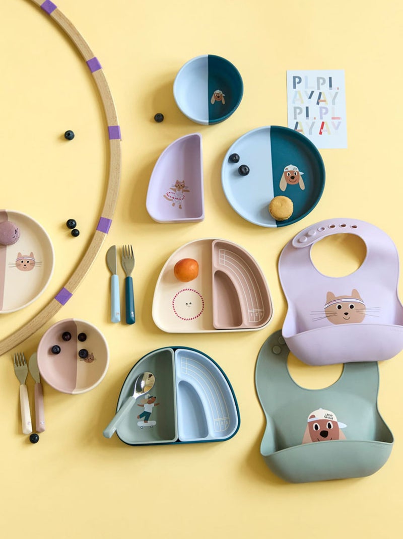 Lot de 3 Couverts Tiny Team, Cat Multicolore - Kiabi