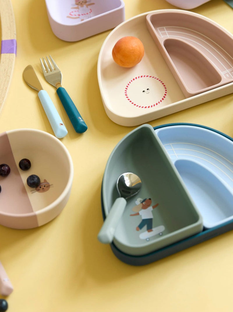 Lot de 3 Couverts Tiny Team, Cat Multicolore - Kiabi