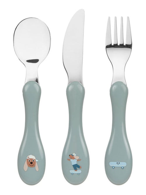 Lot de 3 Couverts Tiny Team, Chien - Kiabi