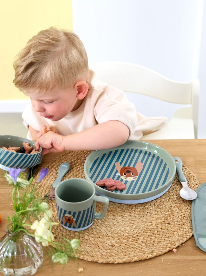 Lot de 3 Couverts Tiny Team, Chien Vert - Kiabi