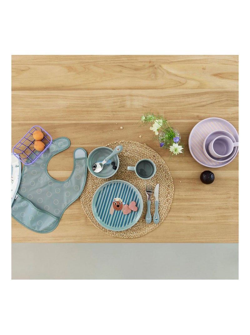 Lot de 3 Couverts Tiny Team, Chien Vert - Kiabi