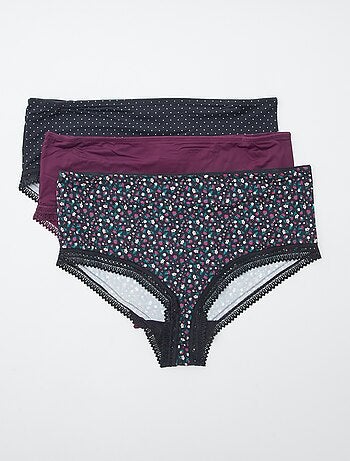 Lot de 3 culottes avec imprimé