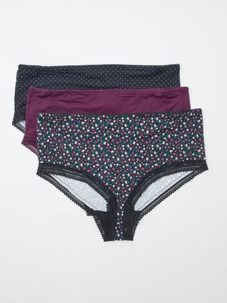 Lot de 3 culottes avec imprimé