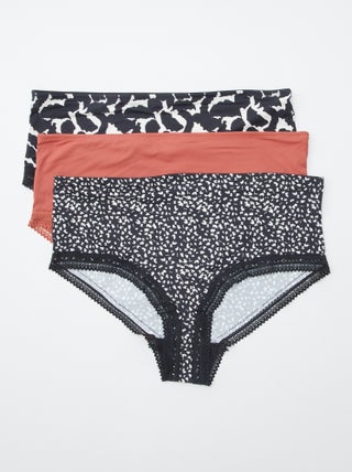 Lot de 3 culottes avec imprimé
