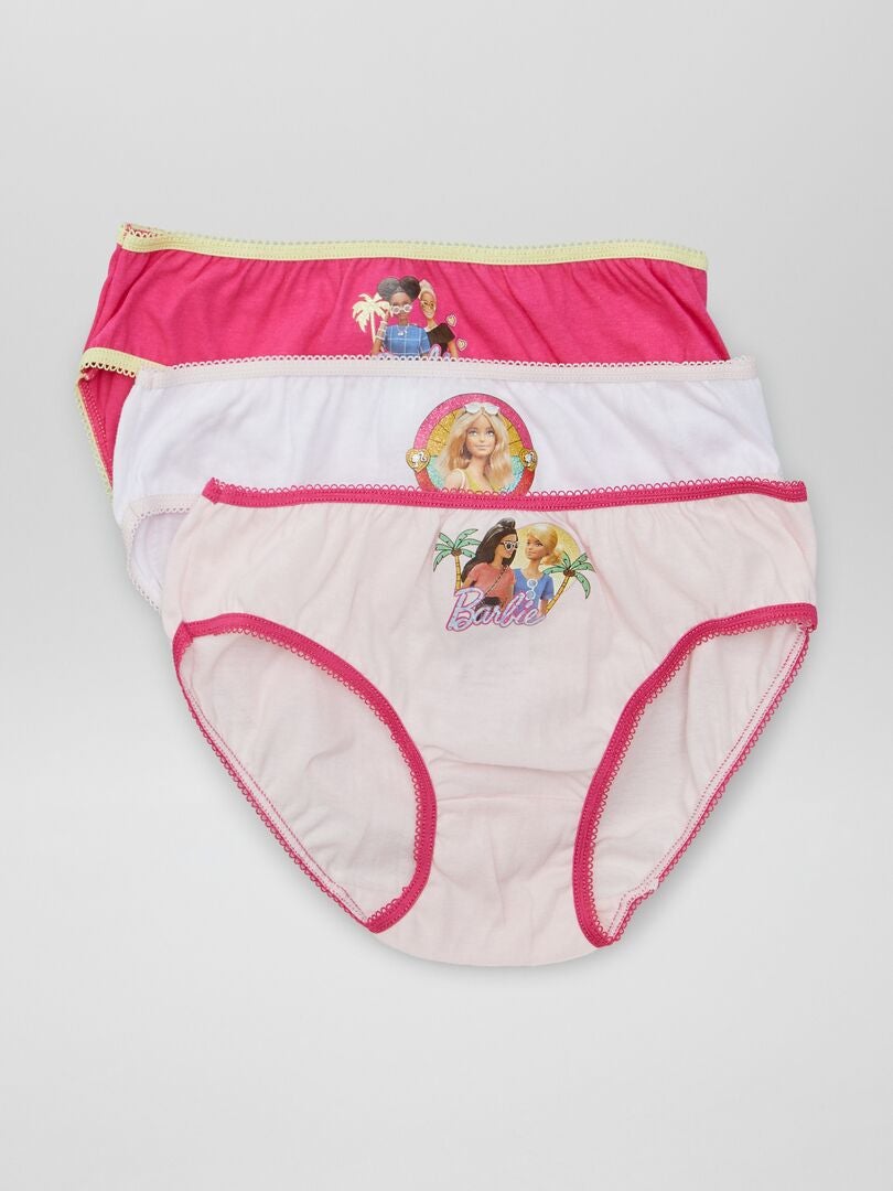 Lot de 3 culottes Barbie rose blanc Kiabi 6.00