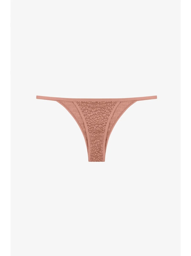 Lot de 3 culottes brésiliennes à motif léopard naturel penti Marron - Kiabi