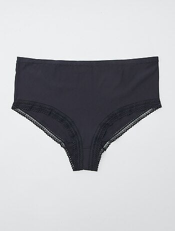 Lot de 3 culottes côtelées avec dentelle