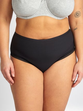 Lot de 3 culottes côtelées avec dentelle