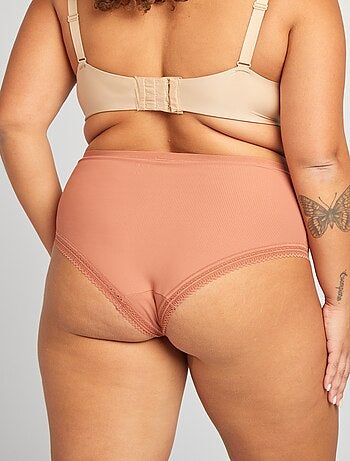 Lot de 3 culottes côtelées avec dentelle