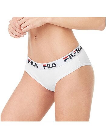 Lot de 3 Culottes coton femme Fila FU6043 Gris, Noir et Blanc Fila