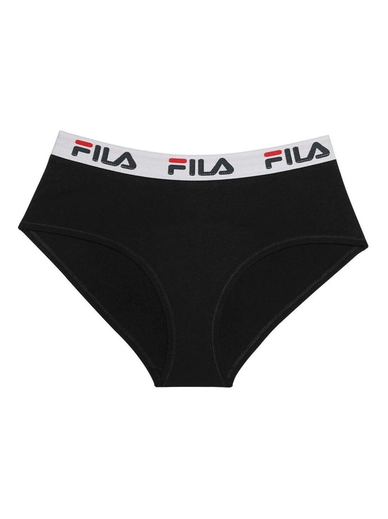 Lot de 3 Culottes coton femme FU6044 Fila Noir - Kiabi