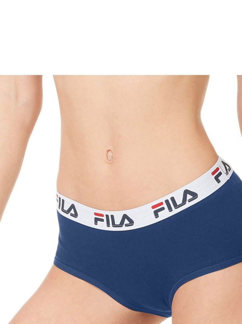 Lot de 3 Culottes coton femme FU6044D Fila Bleu - Kiabi