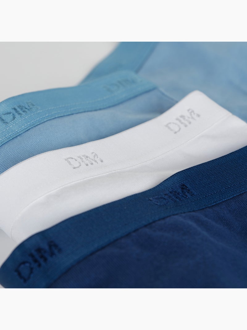 Lot de 3 Culottes Coton fille Les Pockets Ecodim Bleu marine - Kiabi