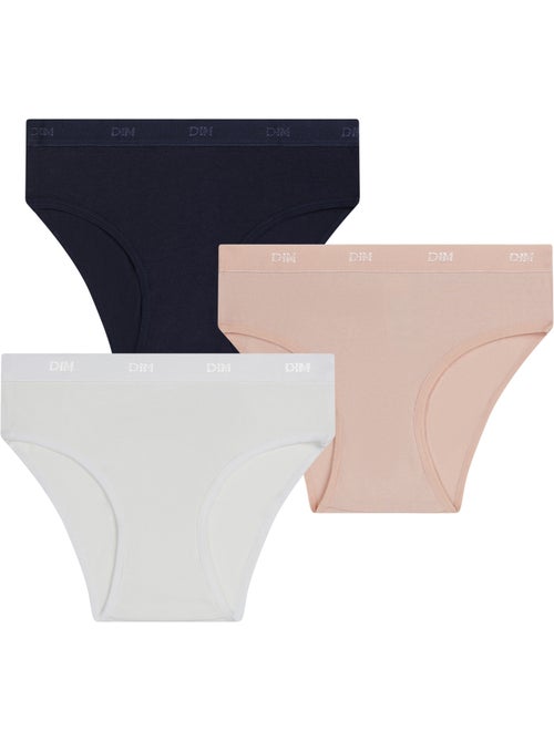 Lot de 3 culottes coton fille les pockets ecodim - Kiabi