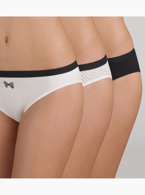 Lot de 3 Culottes Coton Les Pockets Coton - Kiabi