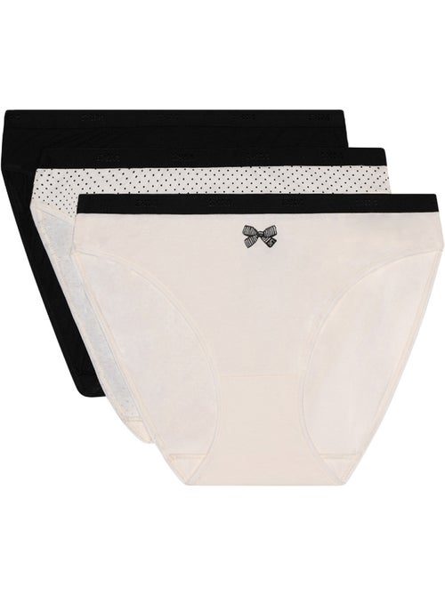 Lot de 3 Culottes Coton Les Pockets Coton - Kiabi