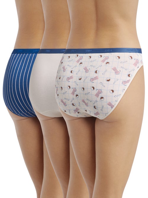 Lot de 3 Culottes Coton Les Pockets Coton - Kiabi
