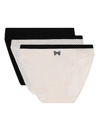 Lot de 3 Slips Coton Les Pockets Coton