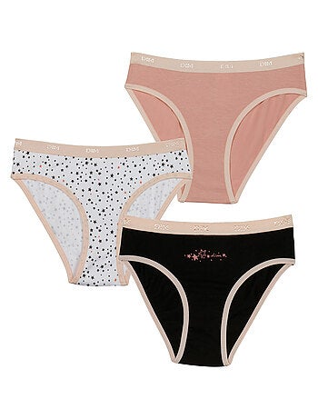 Lot de 3 Culottes fille Pockets Coton