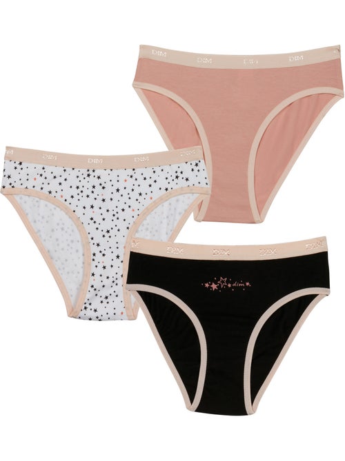 Lot de 3 Culottes Coton Pockets Coton - Kiabi