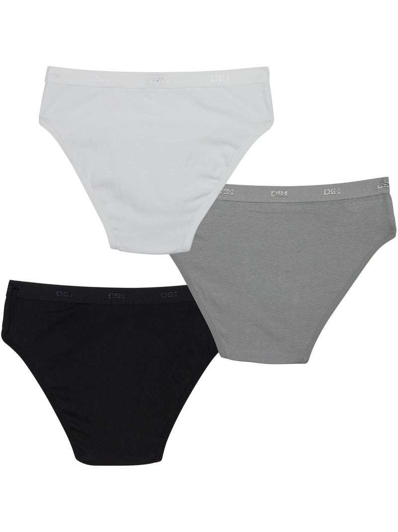 Lot de 3 Culottes Coton Pockets Ecodim Blanc - Kiabi