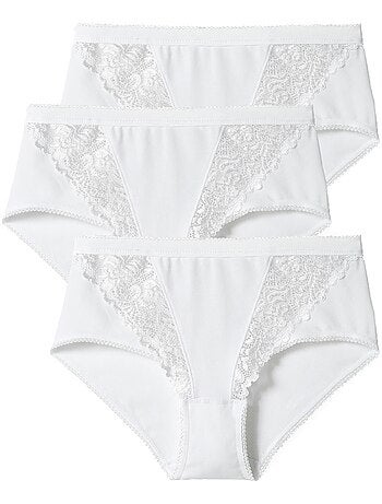 Lot de 3 culottes coton stretch - Damart