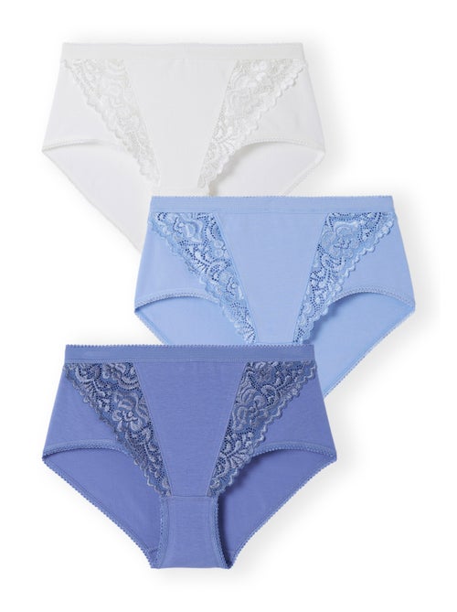 Lot de 3 culottes coton stretch - Damart - Kiabi