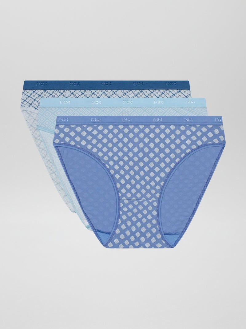 Lot de 3 culottes 'Dim' Bleu - Kiabi