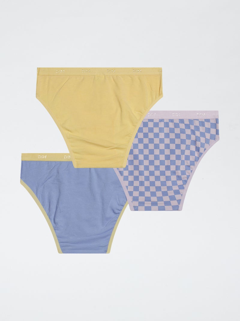 Lot de 3 culottes 'Dim' Bleu - Kiabi