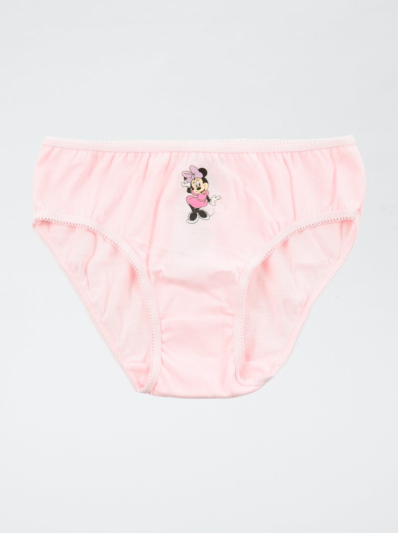 Lot de 3 culottes 'Disney' 'Minnie' en coton Rose - Kiabi